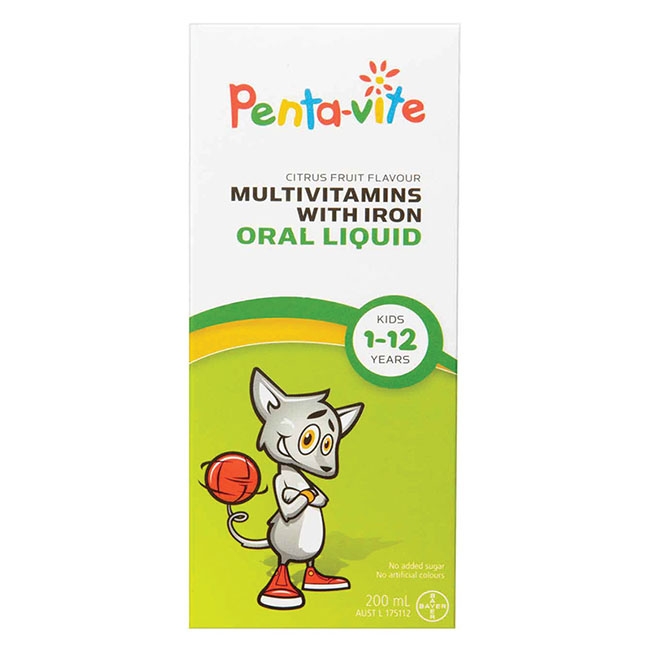 Pentavite Multivitamins with Iron Oral Liquid dạng nước